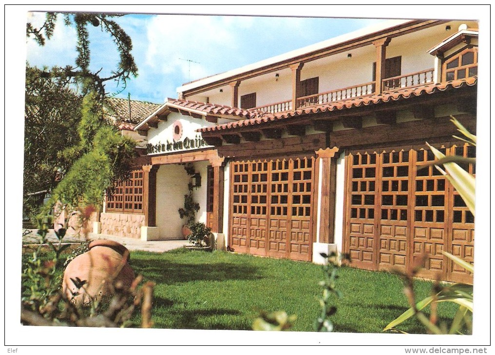 MOTA DEL CUERVO, Cuenca, Espana: Hotel Meson De Don Quijote ( Cervantes ); Fachada Principal, TB - Cuenca