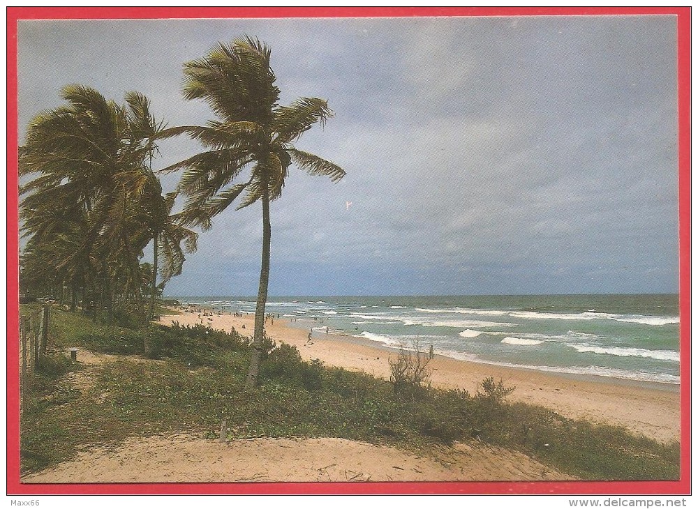CARTOLINA NV BRASILE - SALVADOR - Flamengo Beach - Spiaggia - 10 X 15 - Salvador De Bahia