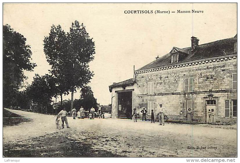 Depts Divers - Marne -ref M980- Courtisols - Maison Neuve   -carte Bon Etat  - - Courtisols