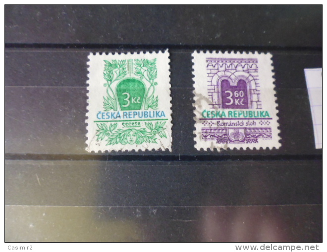 TIMBRE OBLITERE DE TCHEQUIE   YVERT N°92.93 - Used Stamps