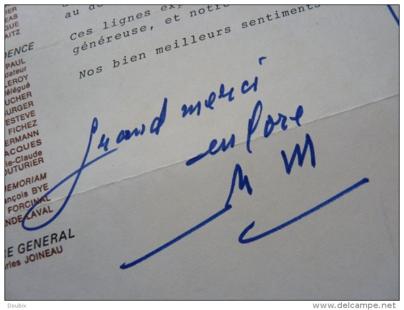 Marcel PAUL (1900-1982) - Résistant - Député Haute Vienne - MINISTRE - Autographe - Autres & Non Classés