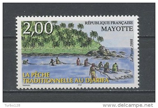 MAYOTTE 1998 N° 59 **  Neuf = MNH Superbe  Pêche Fishing - Unused Stamps