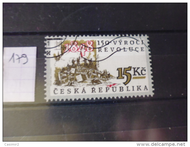 TIMBRE OBLITERE DE TCHEQUIE   YVERT N°179 - Used Stamps