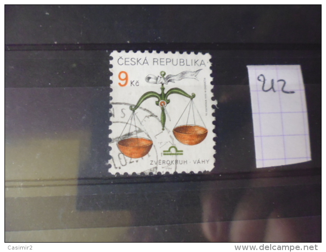 TIMBRE OBLITERE DE TCHEQUIE   YVERT N°212 - Used Stamps