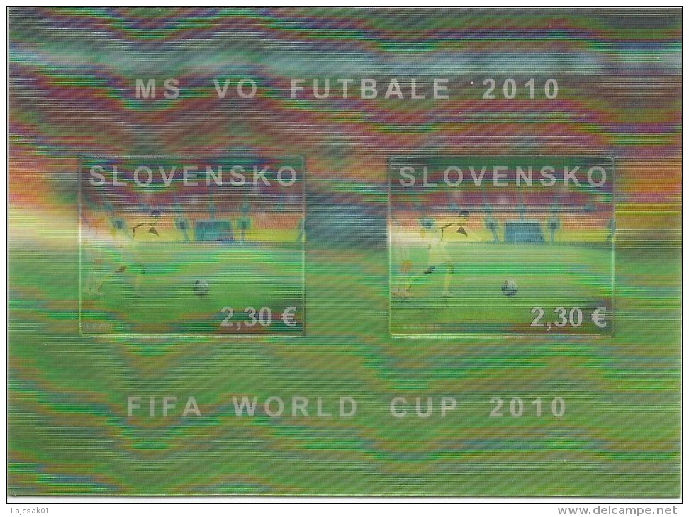 Slovakia 2010. FIFA WORLD CUP South Africa 3D  Sheet MNH - Ungebraucht