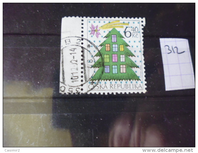 TIMBRE OBLITERE DE TCHEQUIE   YVERT N°312 - Used Stamps