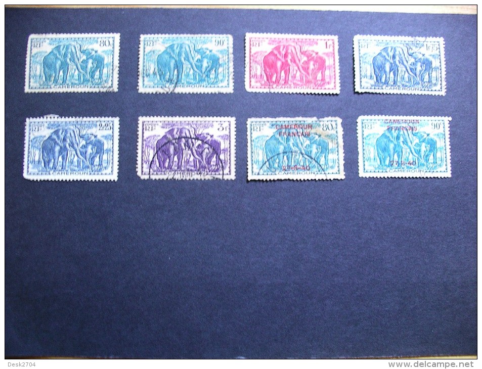 République Française Cameroun 8 Timbres (°) Dentelure ! - Used Stamps