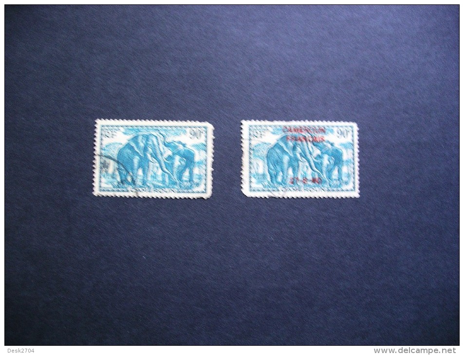 République Française Cameroun 2 Timbres (°) Dentelure ! - Used Stamps