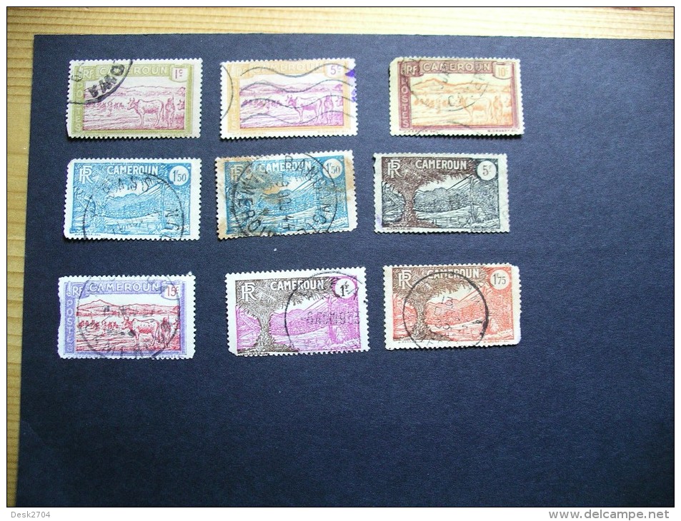 République Française Cameroun 9 Timbres (°) Dentelure ! - Used Stamps