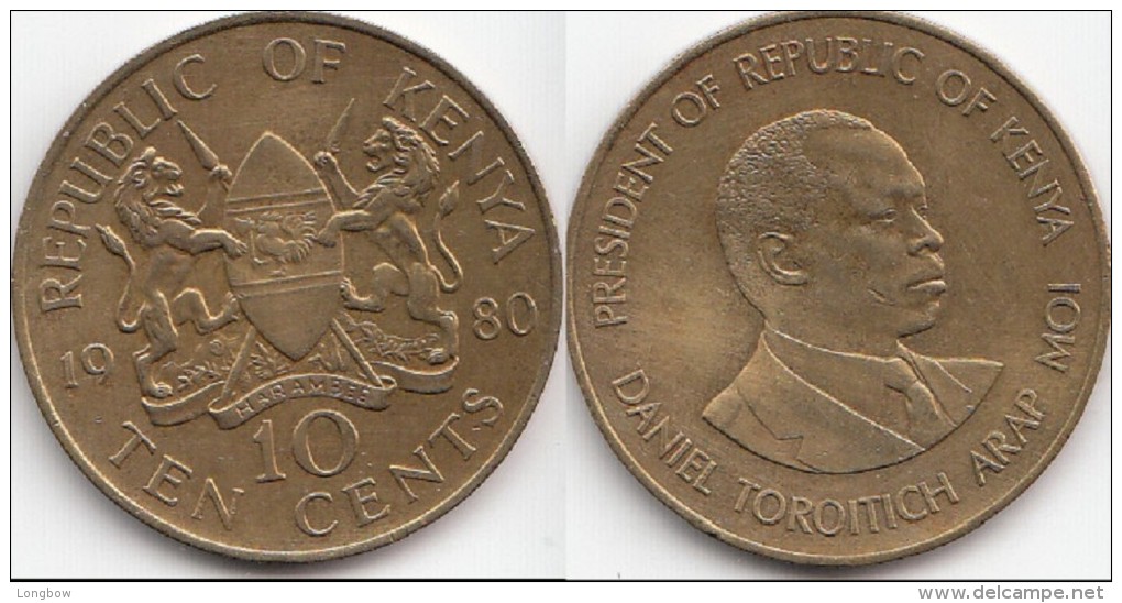 KENYA 10 Cents 1980 KM#18 - Used - Kenia