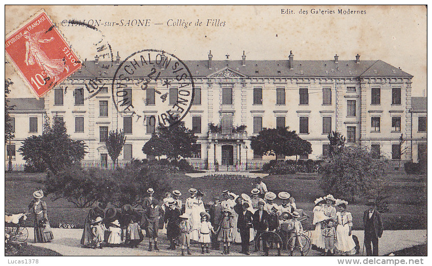 71 / CHALON SUR SAONE / COLLEGE DE FILLES / TRES ANIMEE - Chalon Sur Saone