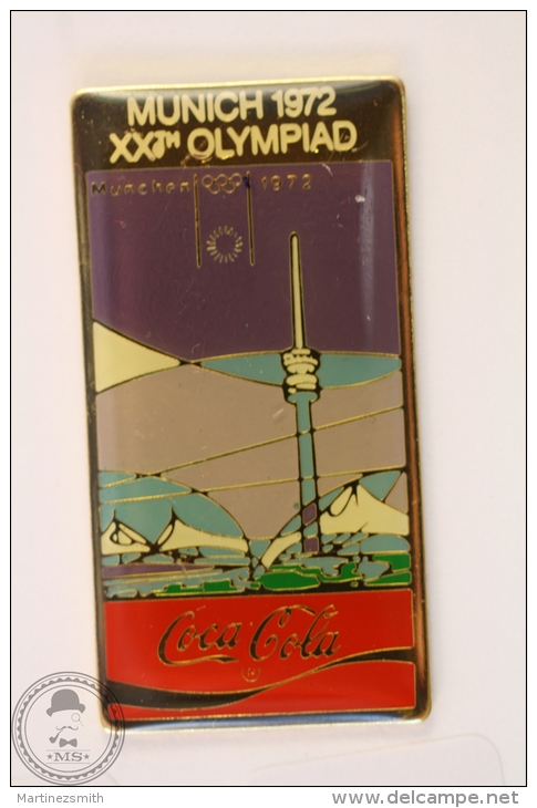 Munich 1972 XX Olympiad - Olympic Games - Coca Cola Pin Badge #PLS - Coca-Cola