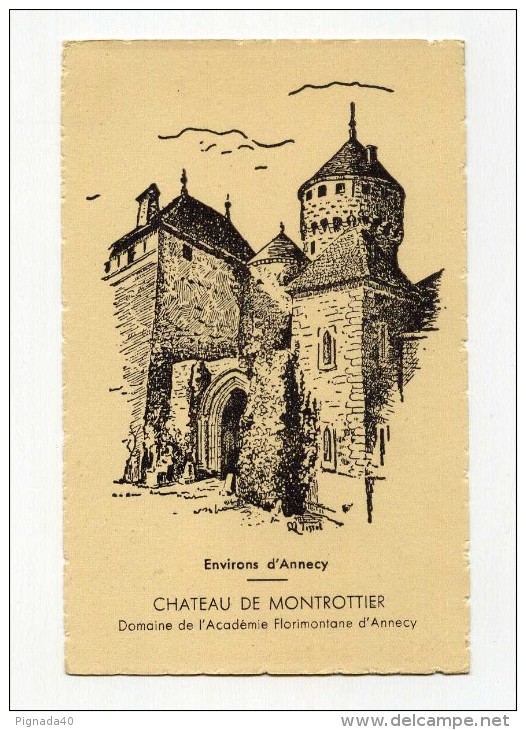 CP , 74 , ANNECY Aux Environs, Château De Montrottier - Annecy