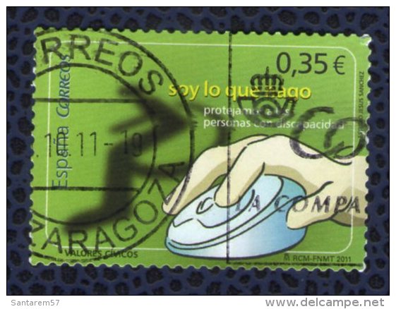 ESPAGNE Oblitéré Used Stamp Soy Lo Que Hago Valores Civicos  2011 - Gebraucht