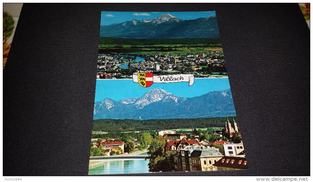 C-5181 CARTOLINA DRAUSTADT VILLACH - PANORAMA PONTI CHIESE - Villach