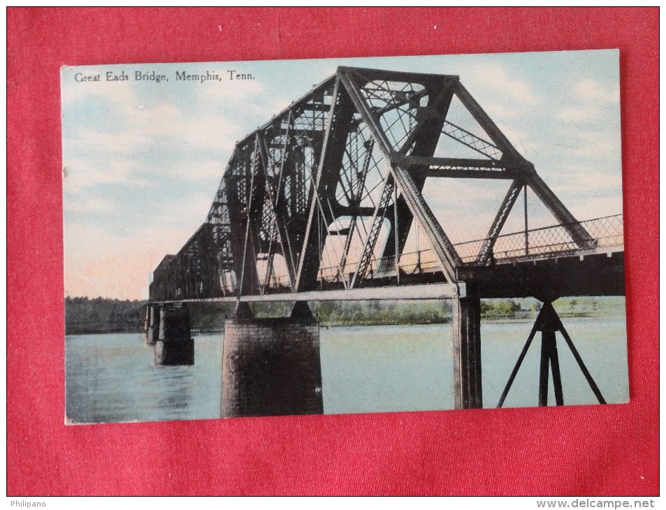 Great Eads Bridge    Tennessee> Memphis   1910 Cancel    Ref 1329 - Memphis