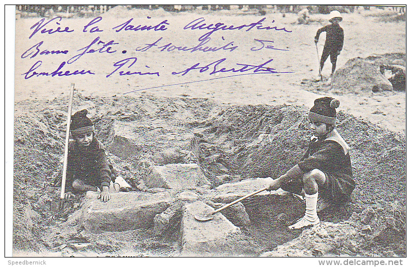 23860 Trouville Reine Des Plages Jeux De Sable - CAP 76 -enfant Bonnet Fleur - Trouville