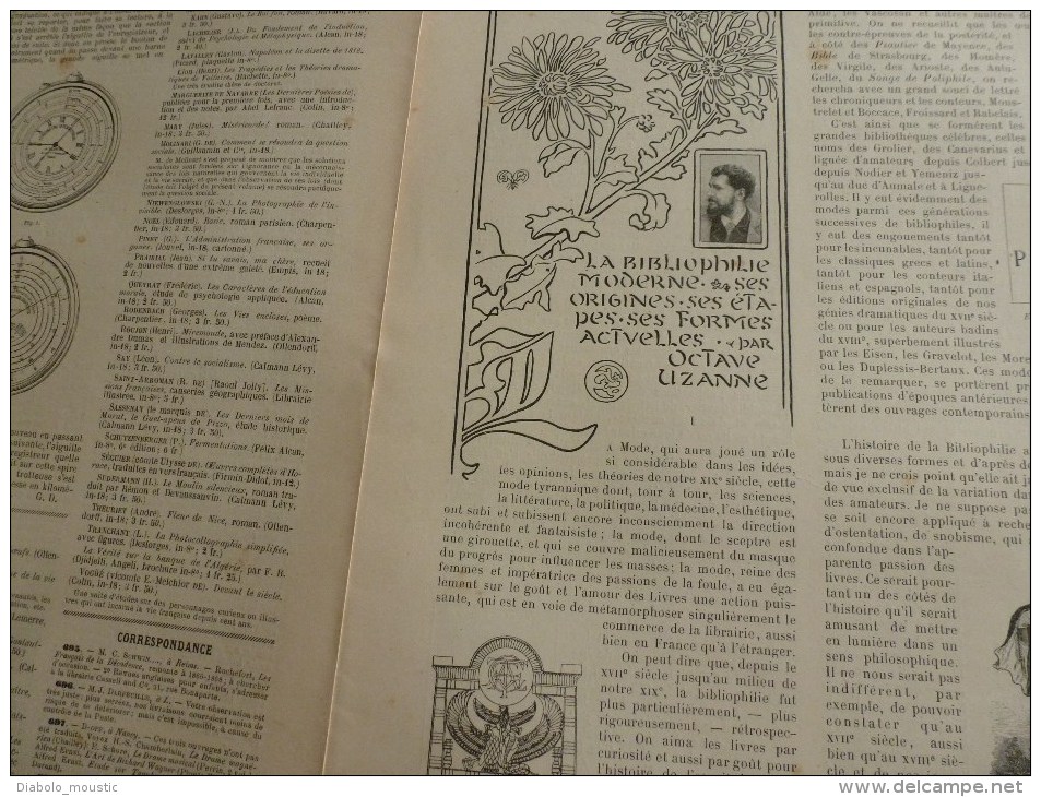 1896: Bibliophilie Moderne; Expédition Contre Les Achantis; L' Esclavage Et Les Traites; Maison Des Fétiches à Coumassi - Zeitschriften - Vor 1900