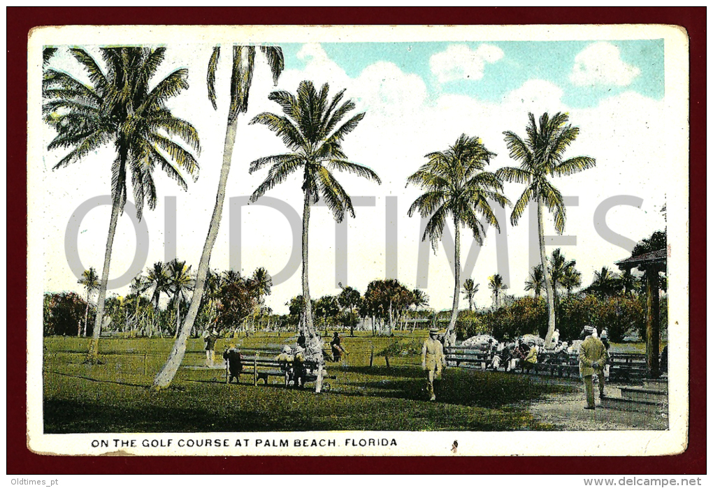 UNITED STATES OF AMERICA - FLORIDA - PALM BEACH - ON THE GOLF COURSE - 1920 PC - Palm Beach