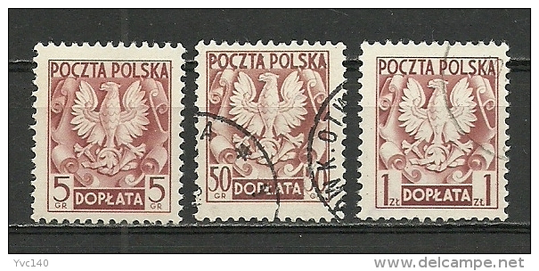 Poland ;1953 Postage Due Stamps - Taxe