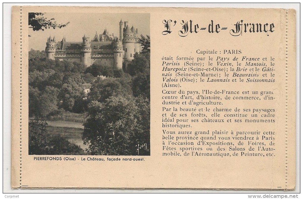 FRANCE - 1938 UNUSED Triptyque CARTE LETTRE - ARMOIRIES DE L´ILE-DE-FRANCE - Letter Cards