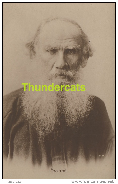 CPA RUSSE RUSSIE LEO TOLSTOJ ECRIVAIN WRITER - Ecrivains