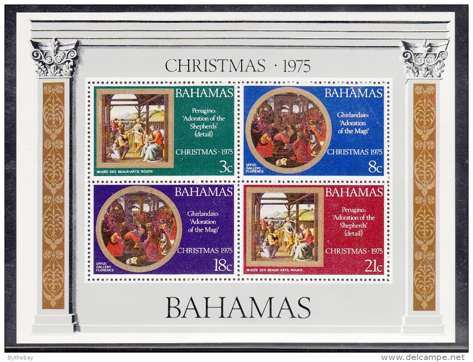 Bahamas MH Scott #383a Souvenir Sheet Of 4 Christmas - Bahamas (1973-...)