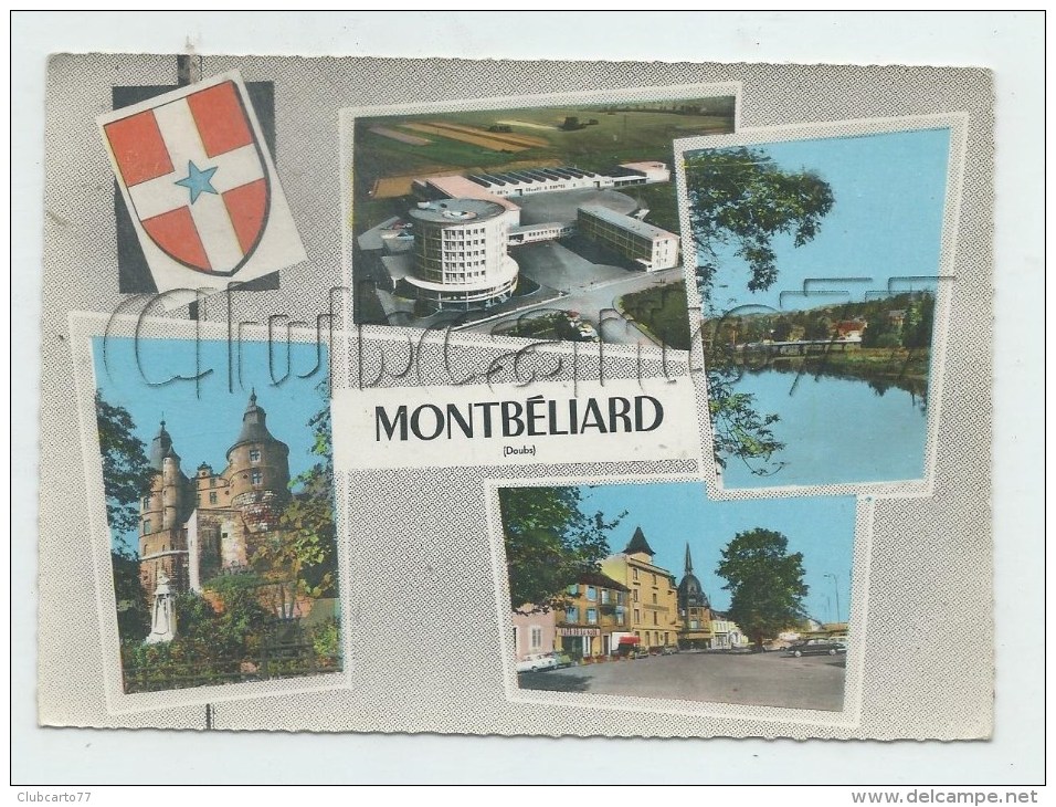 Montbéliard  (25) : 4 Vues Avec Blason Dont Vue Aériennes Des Nouveaux Batiments En 1965 GF. - Montbéliard