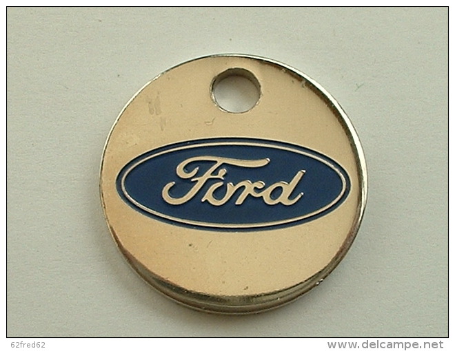 JETON DE CADDIE - AUTOMOBILE FORD GARAGE DE PARIS BOULOGNE/MER - Trolley Token/Shopping Trolley Chip