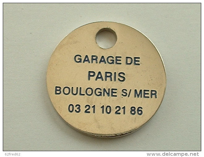 JETON DE CADDIE - AUTOMOBILE FORD GARAGE DE PARIS BOULOGNE/MER - Trolley Token/Shopping Trolley Chip