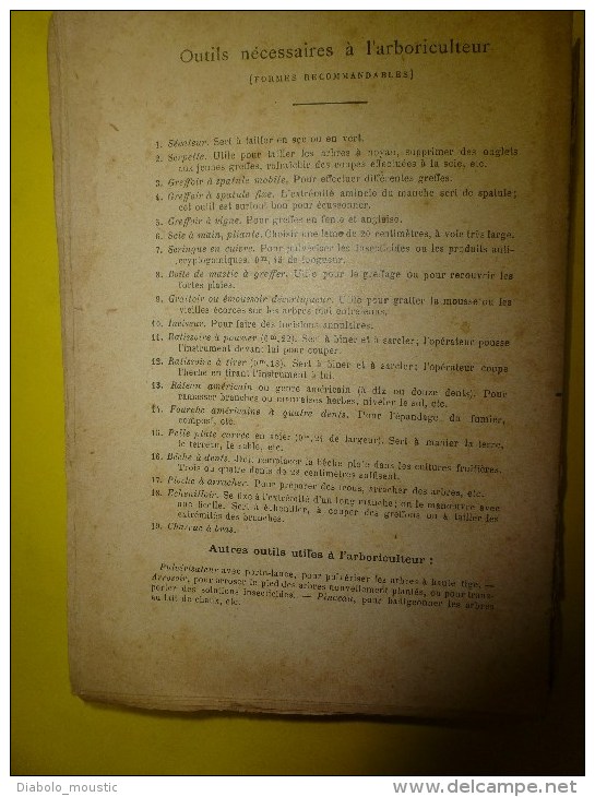 ARBORICULTURE FRUITIERE en IMAGES...abimé.....mais peut être toujours utile