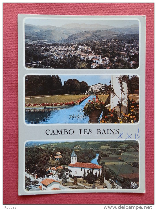 Dep 64 , Cpm CAMBO Les BAINS , Multivues , N.7751 , Vue Générale , Les Jardins Et Villa Arnaga , .. (373)Recto/Verso - Cambo-les-Bains