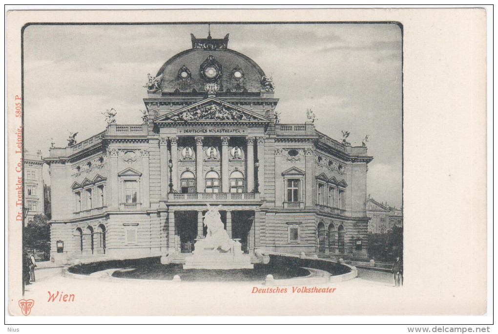 Austria Osterreich Vienna Wien Deutsches Volkstheater Theater Theatre Teatro 1900 Opera - Vienna Center