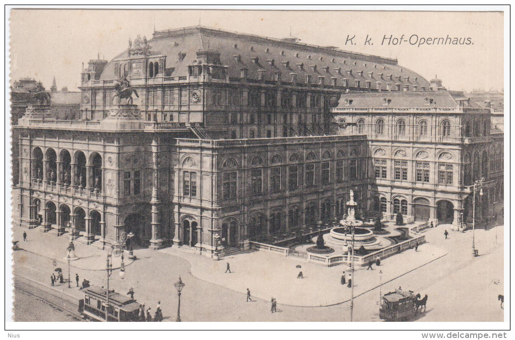 Austria Osterreich Vienna Wien, 1900 Hofoperntheater Hof-Opernhaus Theater Theatre Teatro Opera - Vienna Center