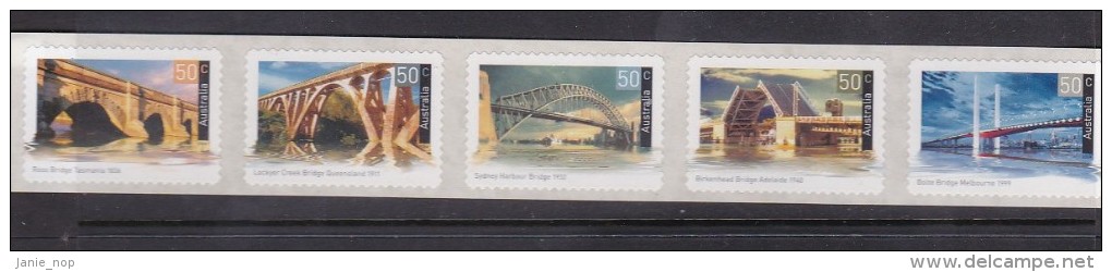 Australia 2004 Landmark Bridges Self-Adhesive Set MNH - Neufs