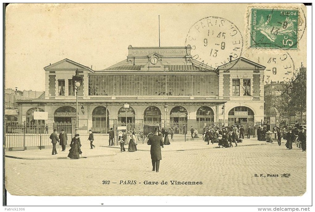 CPA  PARIS  Gare De Vincennes  10013 - Arrondissement: 20