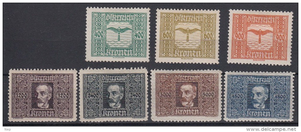 OOSTENRIJK - Michel - 1922 - 426/32 (Zonder Nr 425) - MH* - Autres & Non Classés