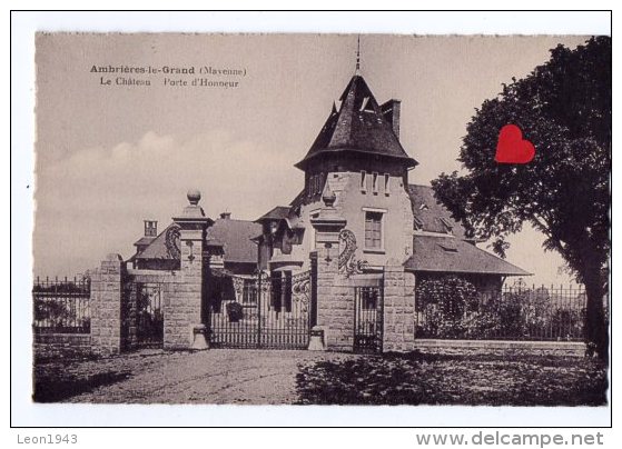 09199-LE-53-Ambrières-le- Grand-Le Château-Porte D'Honneur - Ambrieres Les Vallees