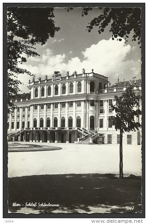 Austria, Vienna, Schönbrunn Palace, Clear  Machine Cancellation "Flugpost...", 1961. - Château De Schönbrunn