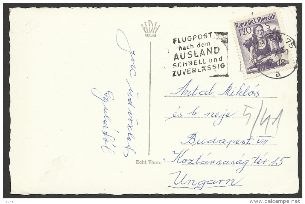 Austria, Vienna, Schönbrunn Palace, Clear  Machine Cancellation "Flugpost...", 1961. - Château De Schönbrunn