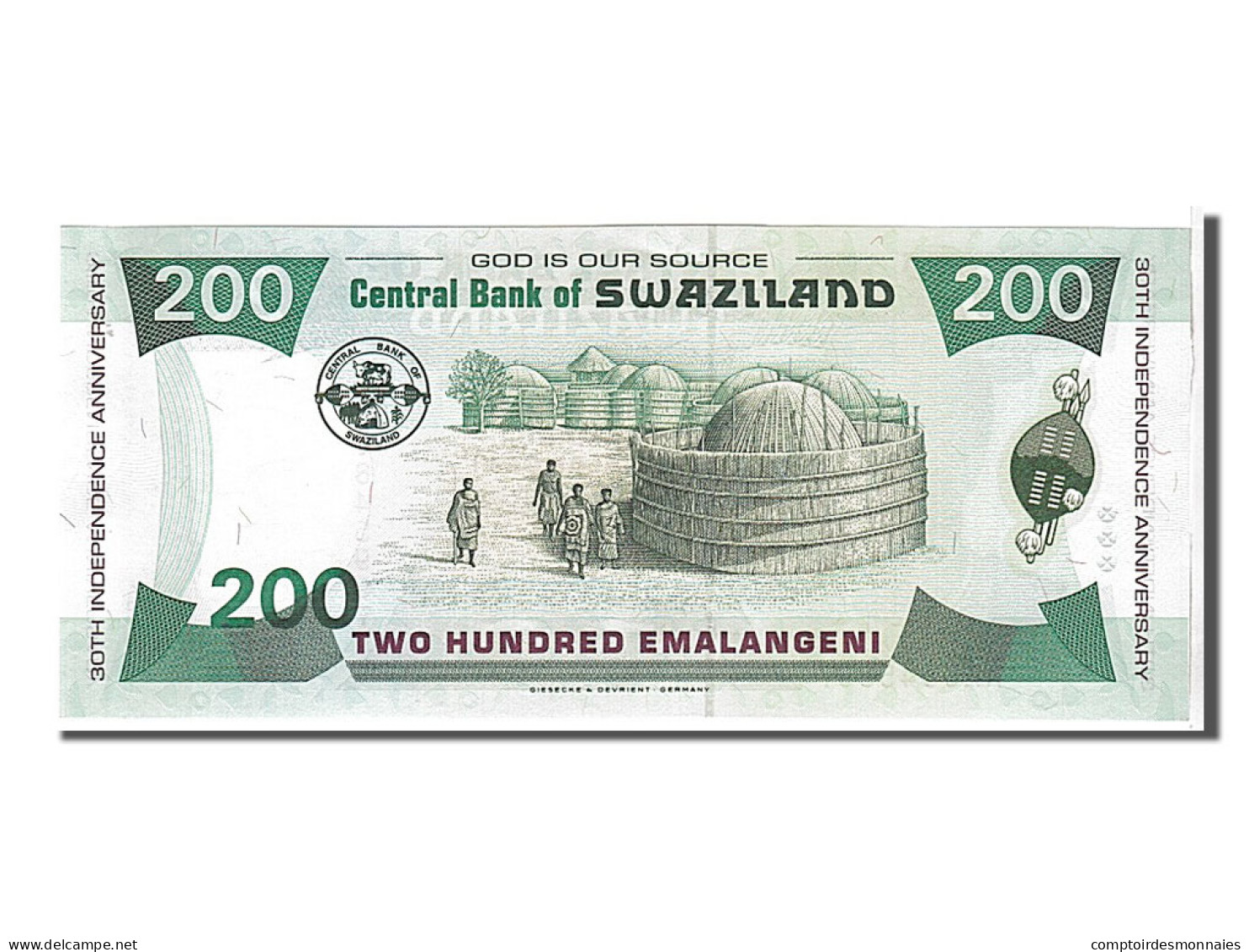 Billet, Swaziland, 200 Emalangeni, 1998, KM:28a, NEUF - Swasiland