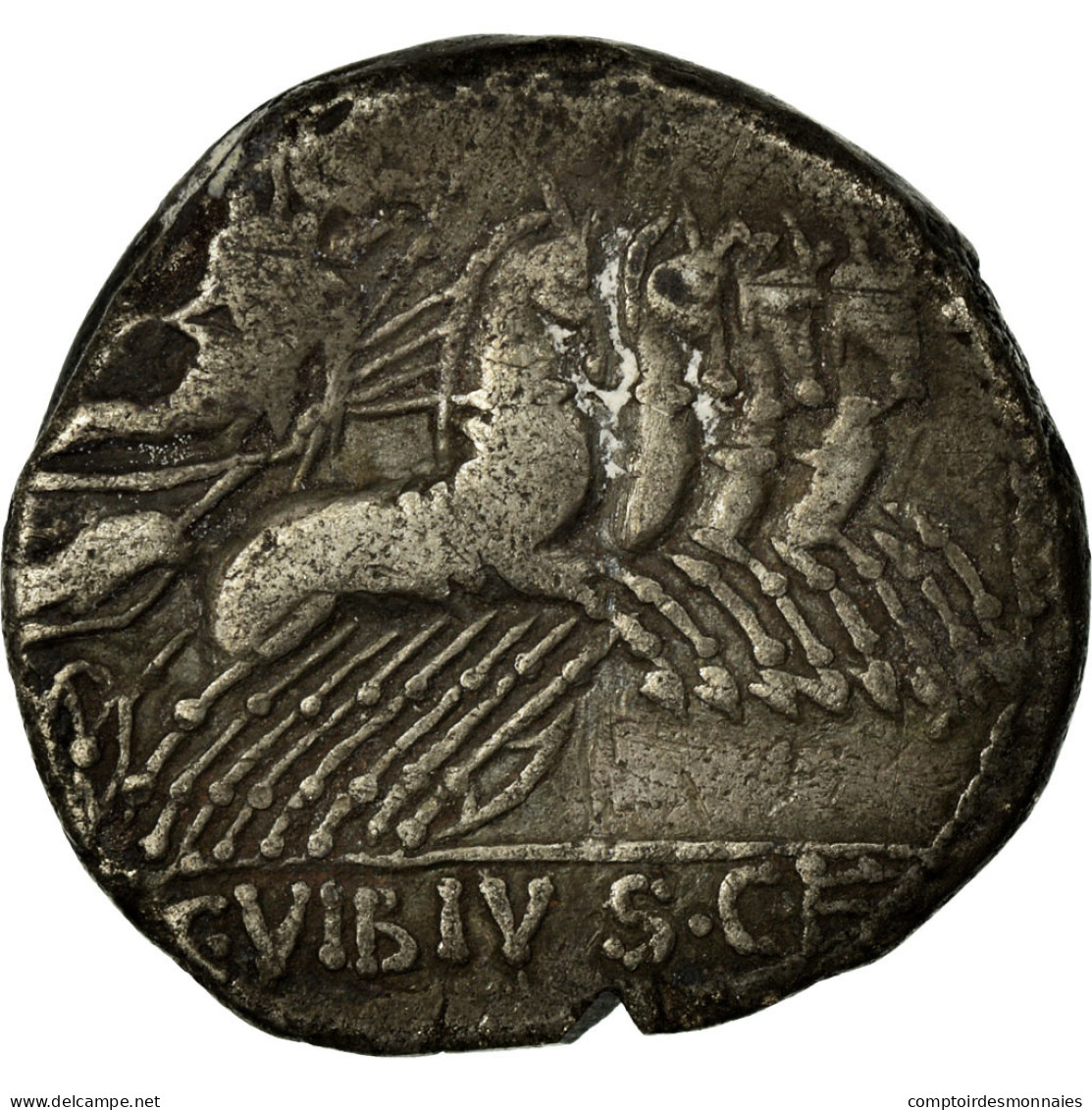 Monnaie, Vibia, Denier, TB+, Argent, Babelon:2 - Republiek (280 BC Tot 27 BC)