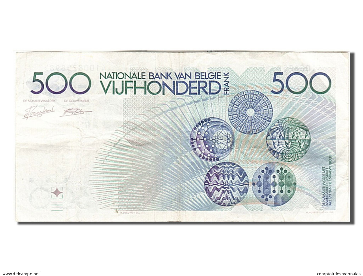 Billet, Belgique, 500 Francs, 1982, TTB - 500 Francs