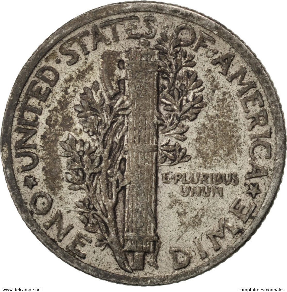 Monnaie, États-Unis, Mercury Dime, Dime, 1941, U.S. Mint, Dahlonega, TTB - 1916-1945: Mercury (Mercure)