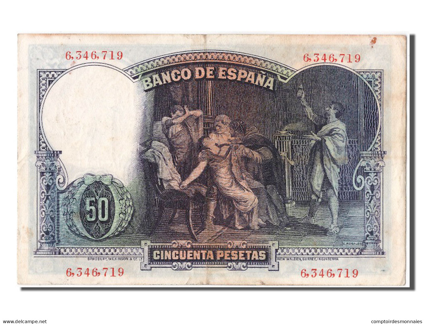 Billet, Espagne, 50 Pesetas, 1931, 1931-04-25, TTB+ - 50 Pesetas