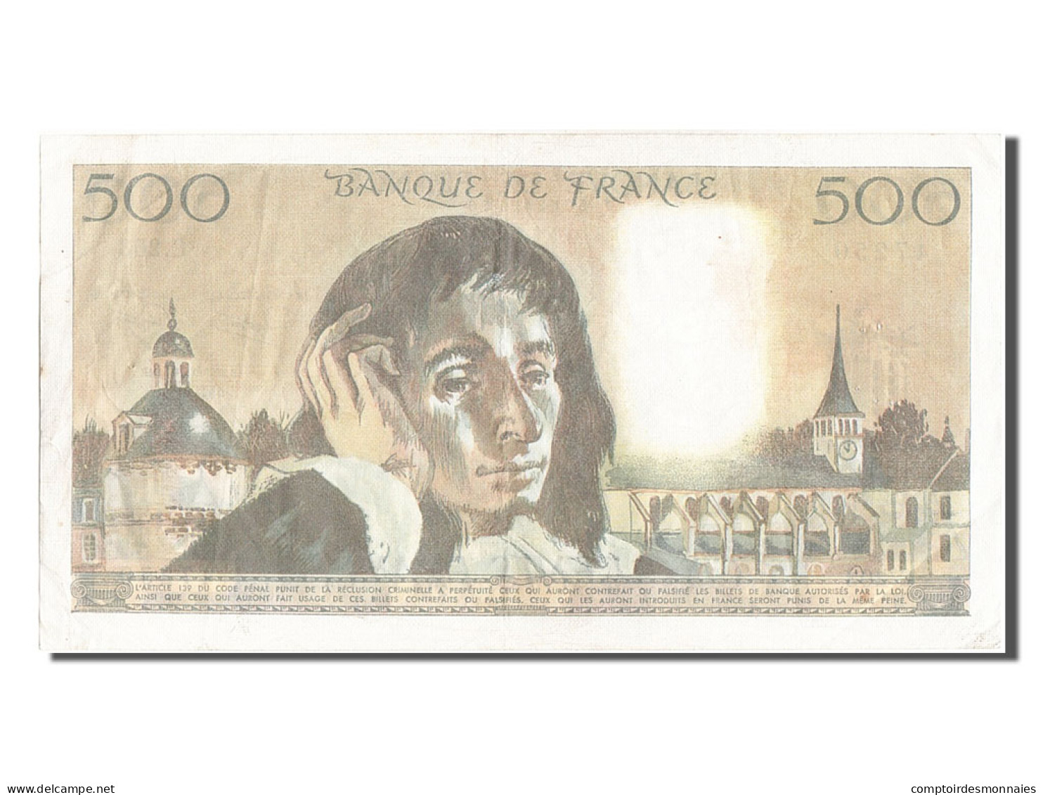 Billet, France, 500 Francs, 500 F 1968-1993 ''Pascal'', 1984, 1984-01-05, TB+ - 500 F 1968-1993 ''Pascal''