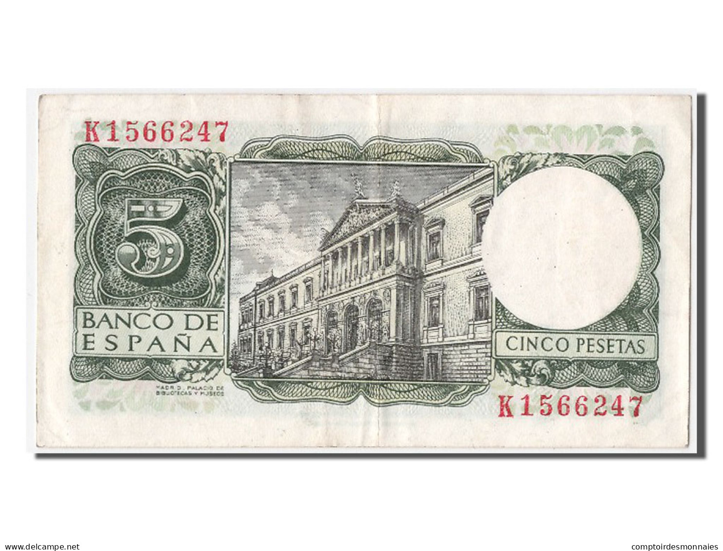 Billet, Espagne, 5 Pesetas, 1954, 1954-07-22, SUP+ - 5 Pesetas