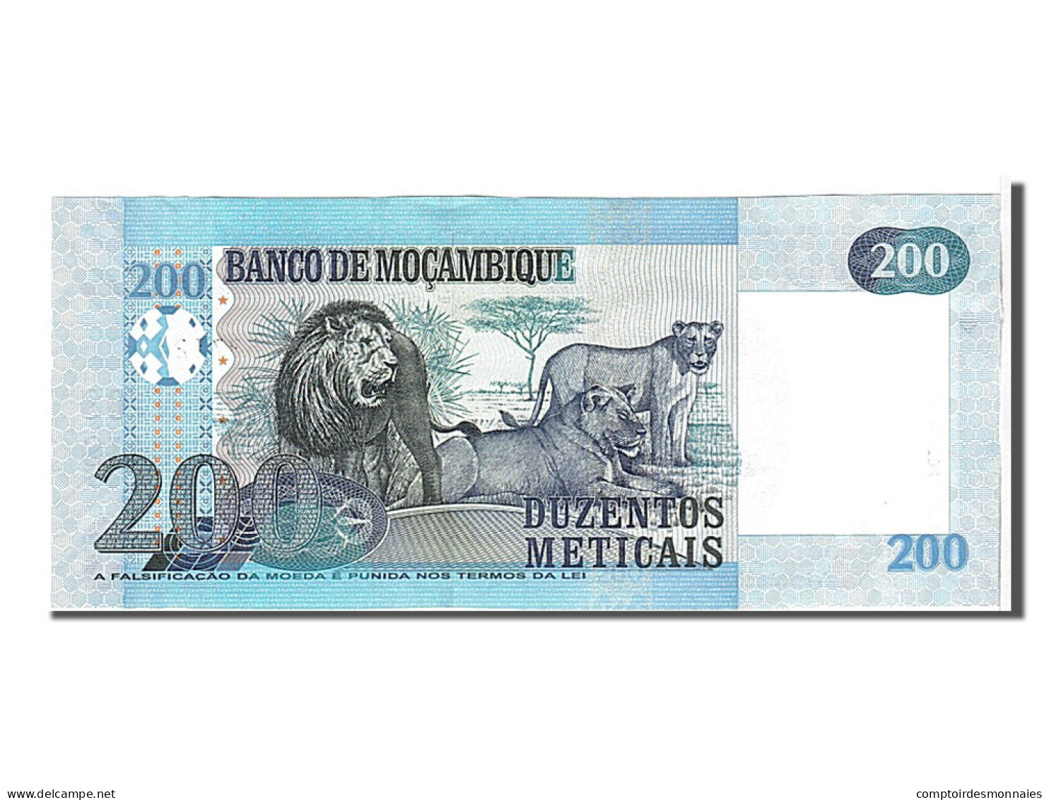 Billet, Mozambique, 200 Meticais, 2006, KM:146a, NEUF - Moçambique