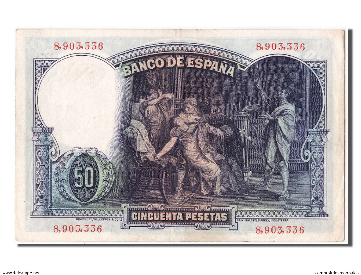 Billet, Espagne, 50 Pesetas, 1931, 1931-04-25, SUP+ - 50 Peseten