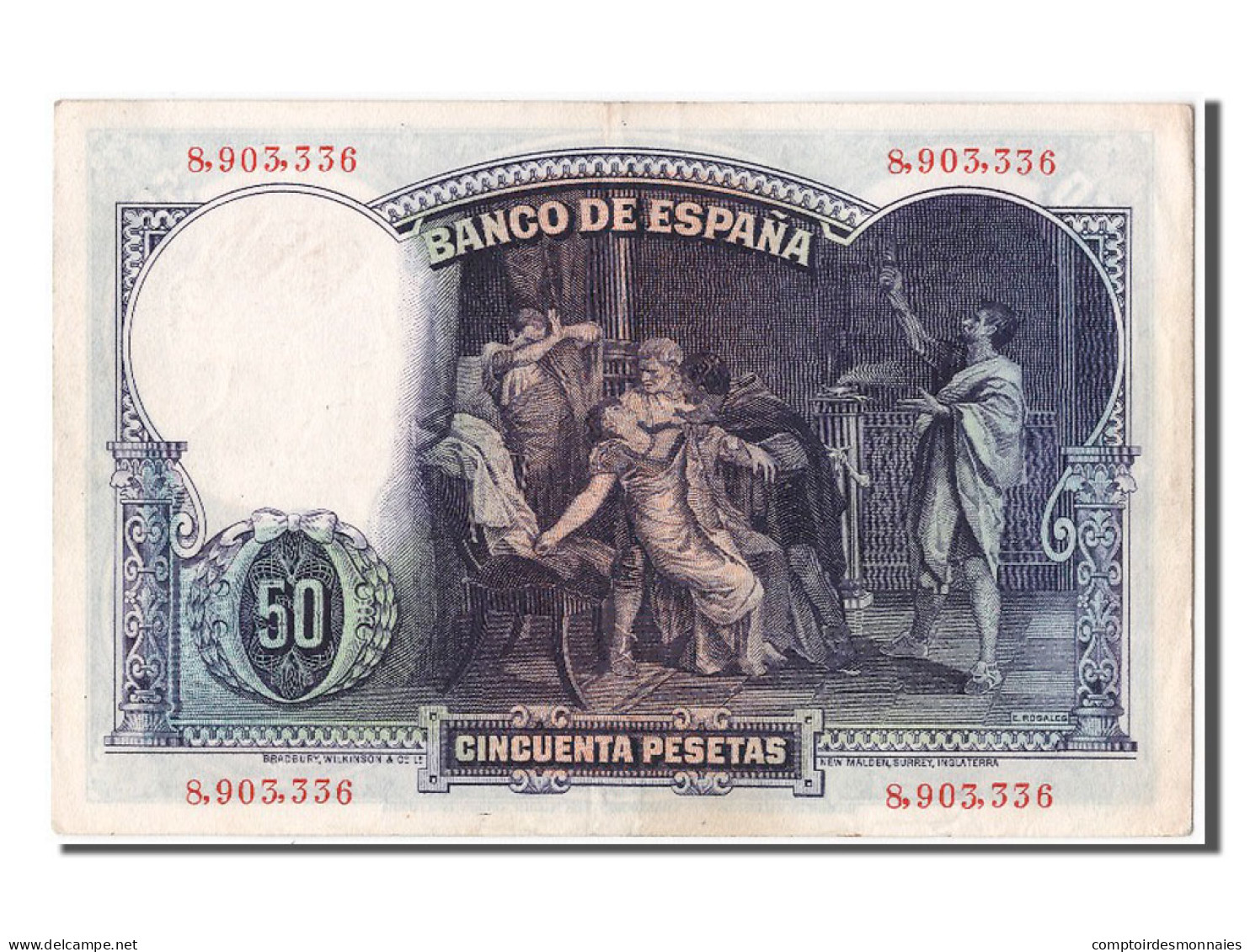 Billet, Espagne, 50 Pesetas, 1931, 1931-04-25, SUP+ - 50 Pesetas